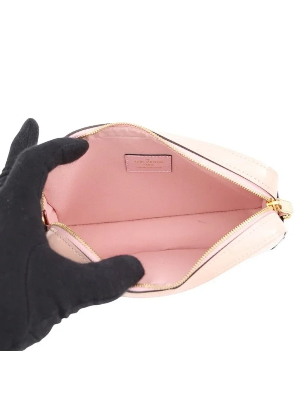 Louis Vuitton Chain Shoulder Bag Monogram Vernis Camera Pouch Pochette